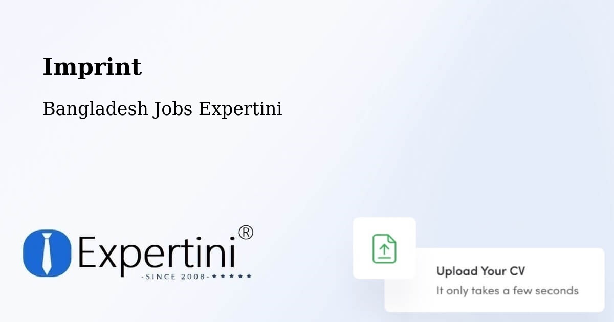 Imprint – Hājīganj - Bangladesh Jobs Expertini